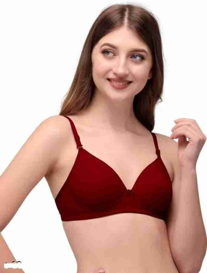 Bras for Older Women ,Sweet Floral Small Breast Wire-Free Push-Up Bra To  Shrink Secondary Breasts And Anti-Sagging Thin Underwear Printed Bra for