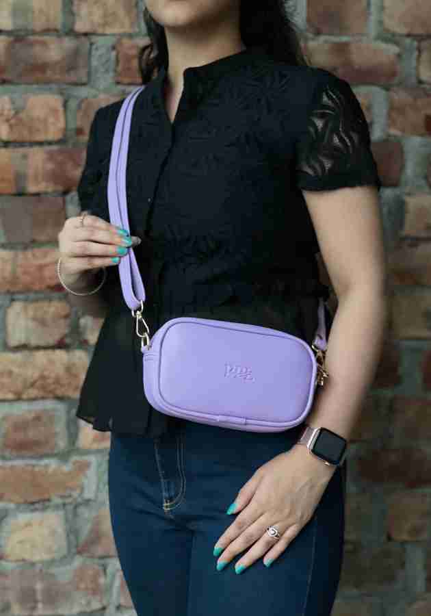 Purple side bag on sale