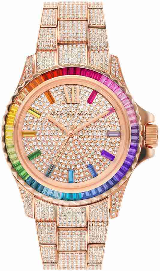 Michael kors rainbow pave watch hot sale