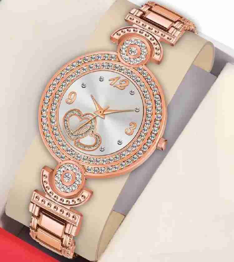 M John s NEW ARRIVAL EXCELLENT BRACELET ANALOG QUARTZ WATCH STYAINLESS STEEL STRAP EXPENCIVE CHOICE BEST RETURN GIFT BIRTHDAY GIFT FOR SISTER LOVER DAUGHTER WIFE Analog Watch For Girls Buy