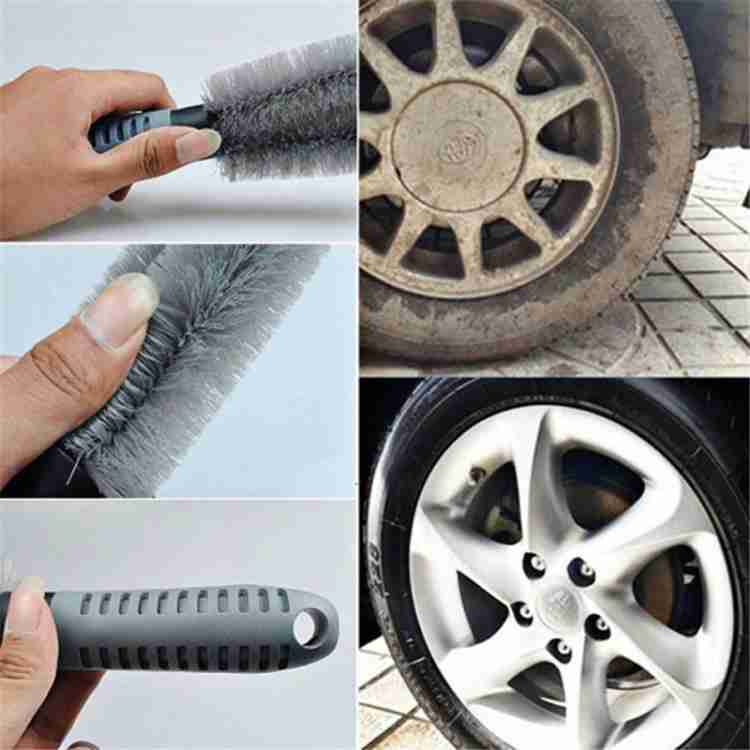Qiisx CAR ALLOY WHEEL CLEANER BRUSH TYRE RIM FOR Mahindra Scorpio New 100 g  Wheel Tire Cleaner Price in India - Buy Qiisx CAR ALLOY WHEEL CLEANER BRUSH  TYRE RIM FOR Mahindra