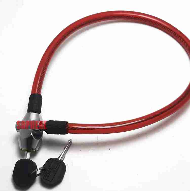 SRPHERE Bicycle Lock For Helmet Bike Steel Mouth Strong Wire Cable