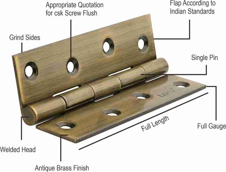 Buy Furniture Hinge Stainless Steel Finish Online in INDIA, Benzoville