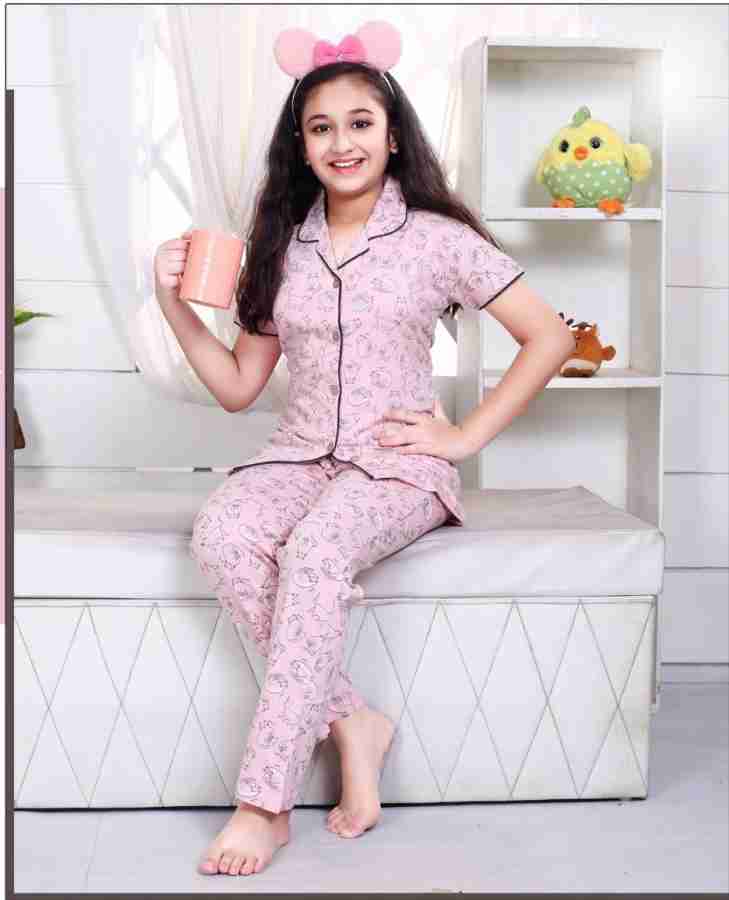 Shilpa Apparels Baby Girls Printed Pink Night Suit Set Price in India Buy Shilpa Apparels Baby Girls Printed Pink Night Suit Set at Flipkart Night Suit Set