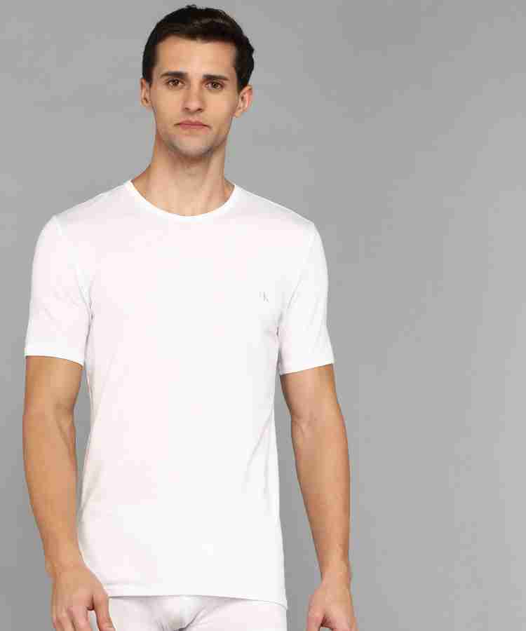 Calvin Klein Underwear Solid Men Crew Neck White T Shirt Buy