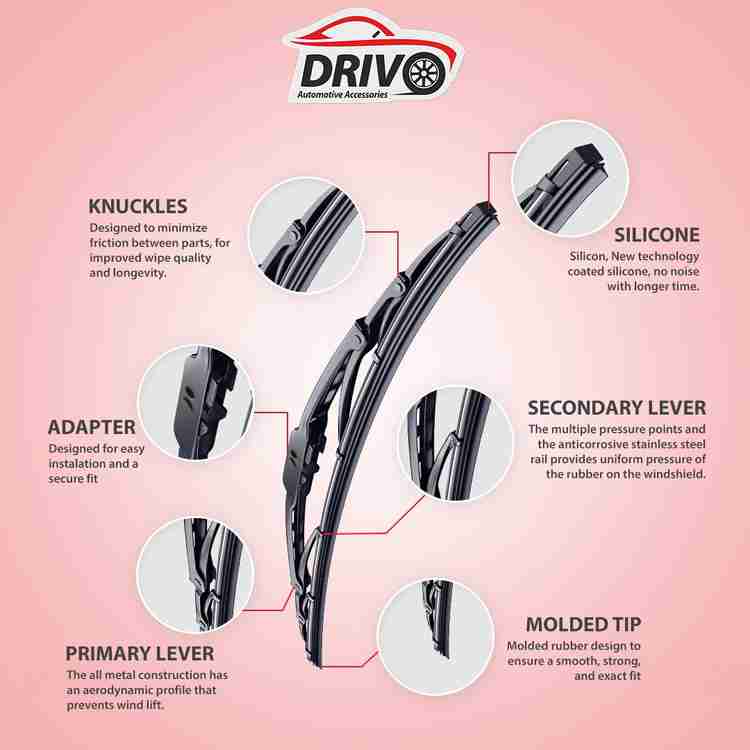 Drivo Windshield Wiper For Maruti Universal For Car Price in India