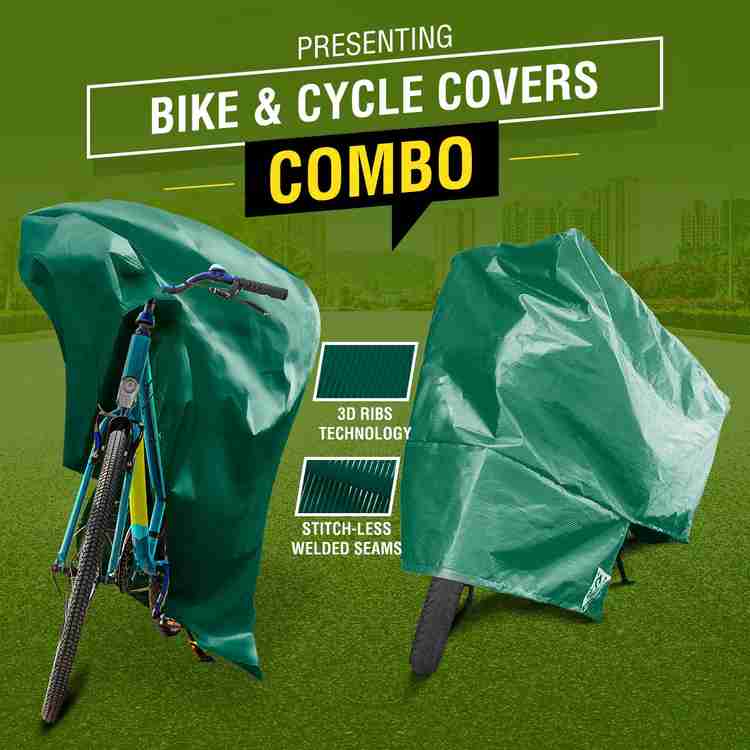 TUFFPAULIN Bike XXL and Bicycle Universal Covers Combo Green. Bicycle Cover Free Size Buy TUFFPAULIN Bike XXL and Bicycle Universal Covers Combo Green. Bicycle Cover Free Size Online at Best Prices