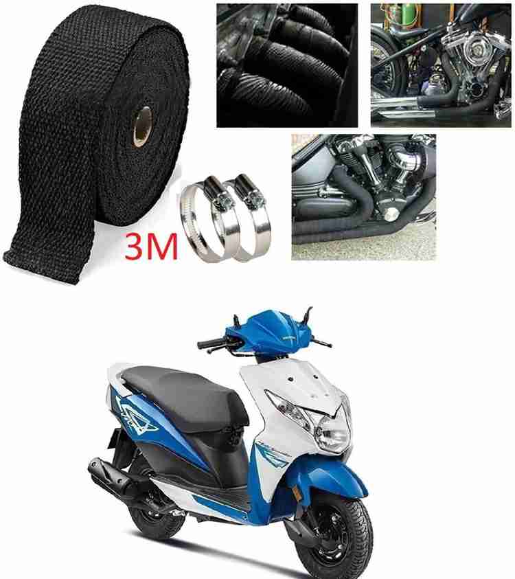 Atoray Bike Exhaust Wrap Heat Shield 2 Clamp 3 Meter for Honda Dio Bike Bike Exhaust Heat Shield Price in India Buy Atoray Bike Exhaust Wrap Heat Shield 2 Clamp 3