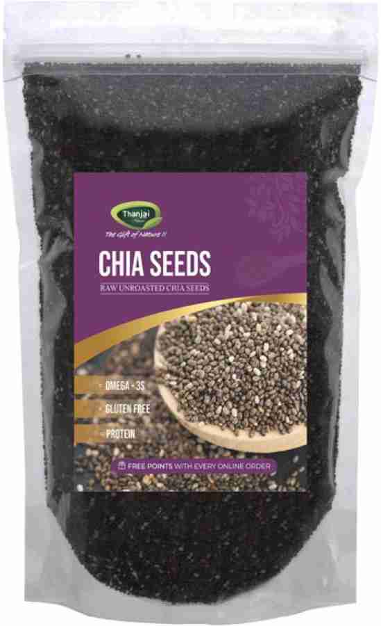 THANJAI NATURAL Sabja Seed 100g Chia Seed 100g Weight Loss