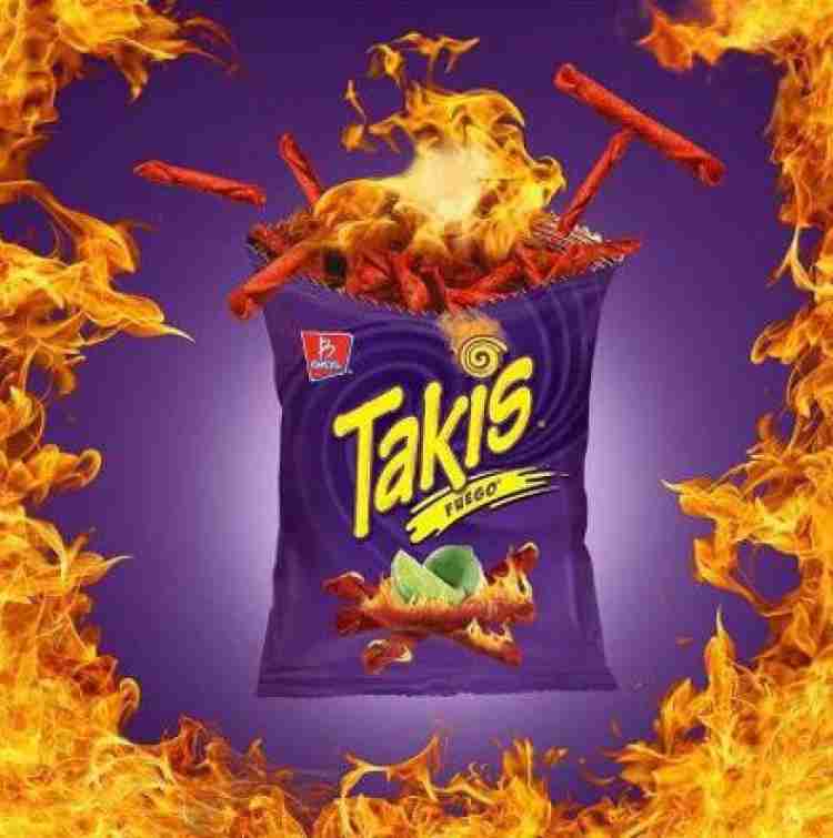 Takis Fuego Chips Extreme Chill and Lime Flavoured Corn (IMPORTED