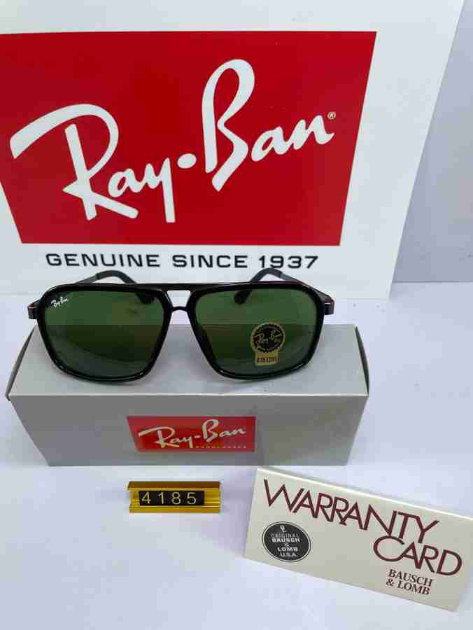 Buy Ray Ban Retro Square Rectangular Sports Sunglasses Green For