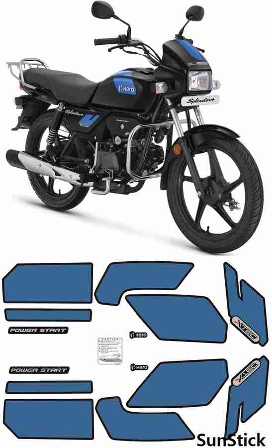Hero honda splendor sticker kit store