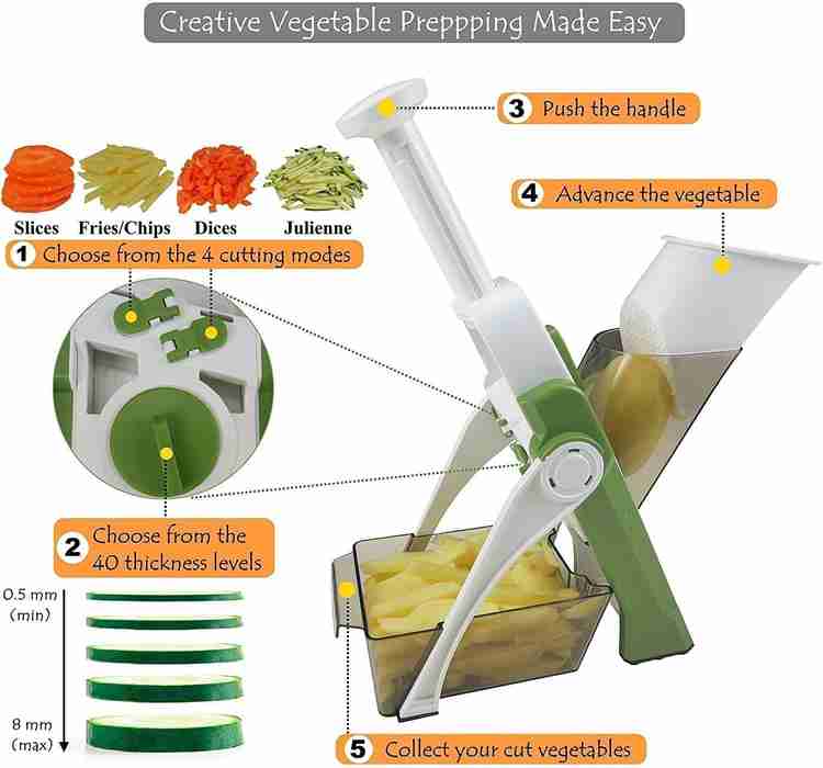 StayWay All in 1 Multi-Purpose Mandoline Slicer, Chopper For Vegetable &  Fruits Chopper Vegetable & Fruit Slicer Price in India - Buy StayWay All in  1 Multi-Purpose Mandoline Slicer, Chopper For Vegetable