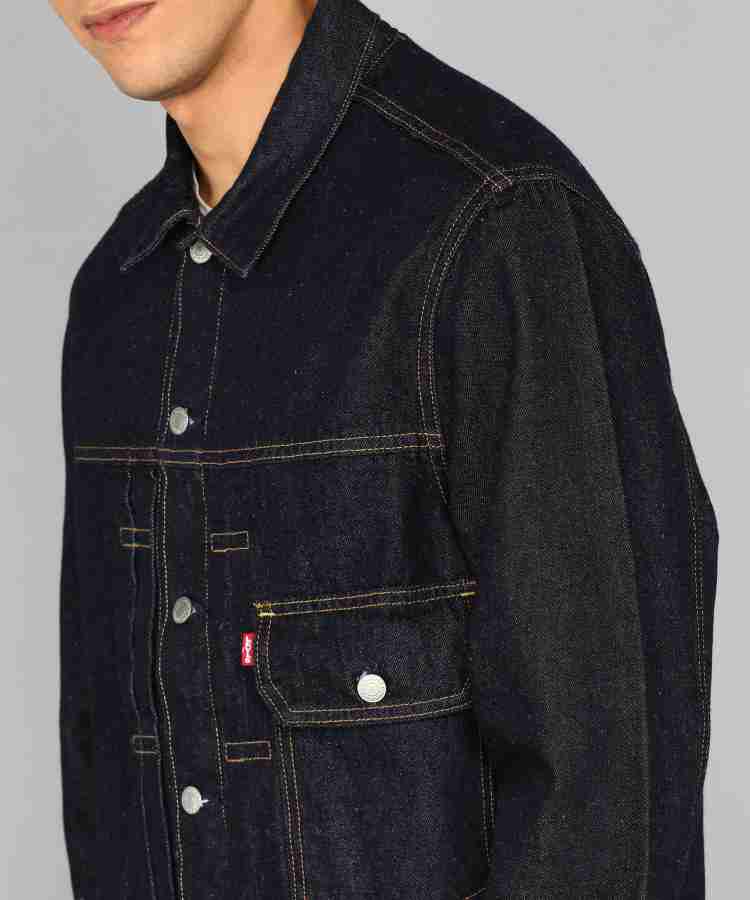 LEVI'S Full Sleeve Solid Men Denim Jacket - Buy LEVI'S Full Sleeve 