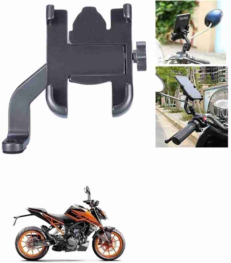 Qiisx Mirror Fitting Metal Mobile Holder For KTM Duke 200 Bike Mobile Holder Price in India Buy Qiisx Mirror Fitting Metal Mobile Holder For KTM Duke 200 Bike Mobile Holder online