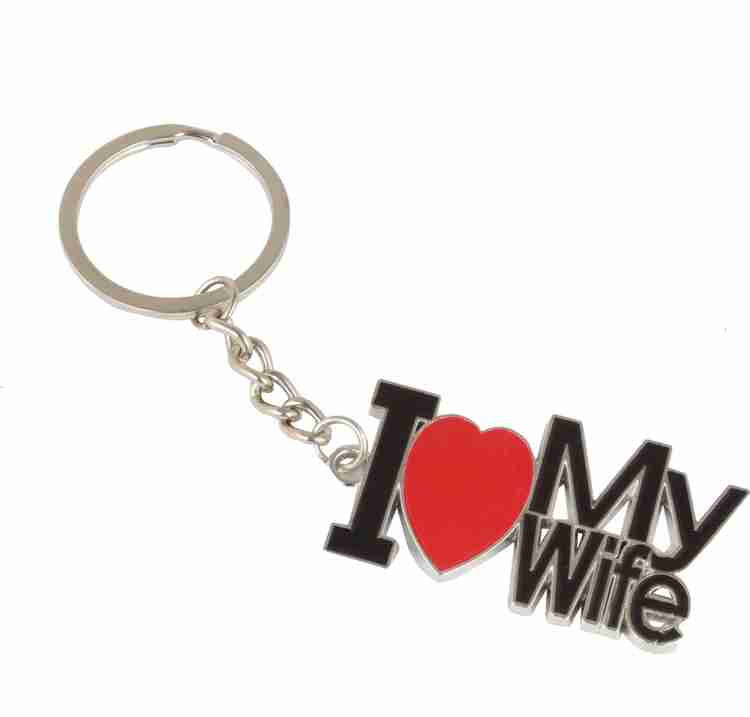 JELECTRICALS I Love My Husband And Wife Keychain Birthday Gift for