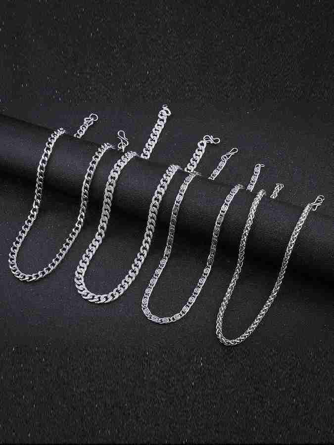 Rhodium plated store necklace chains
