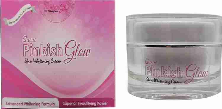 Queue Pinkish Glow glutathione permanent skin whitening cream