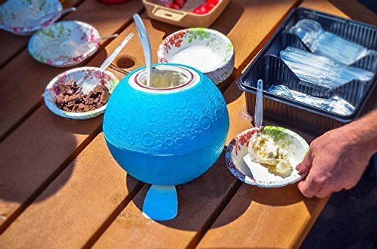 blue ball ice cream maker
