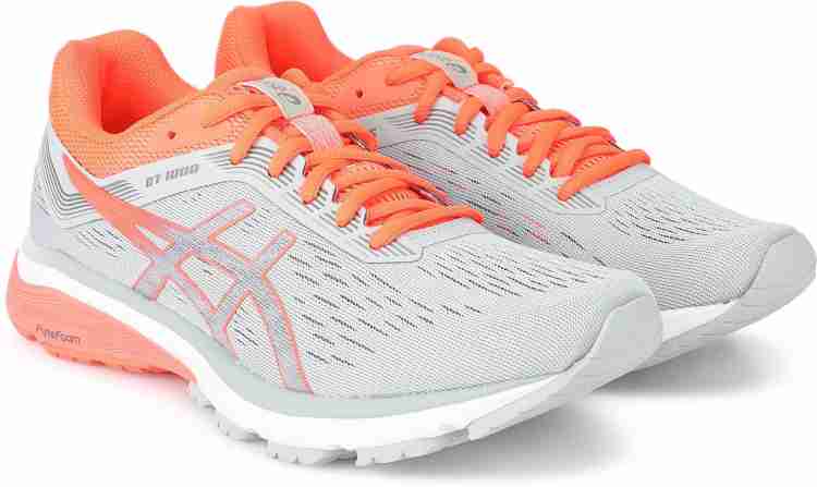 Asics GT 1000 7 MID GREY FLASH CORAL Running Shoes For Women Buy Asics GT 1000 7 MID GREY FLASH CORAL Running Shoes For Women Online at Best Price