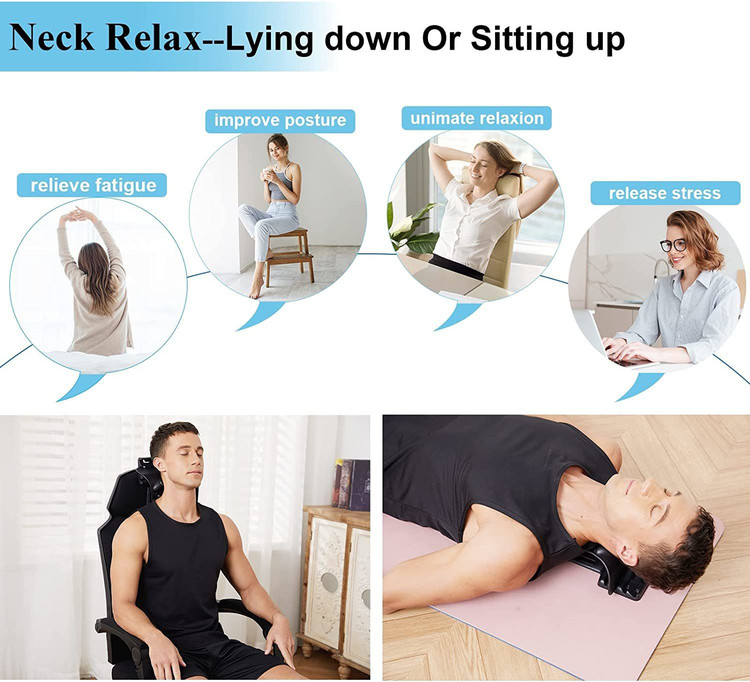 Neck Pain Back Stretches To Improve Posture Massage Roller Foam