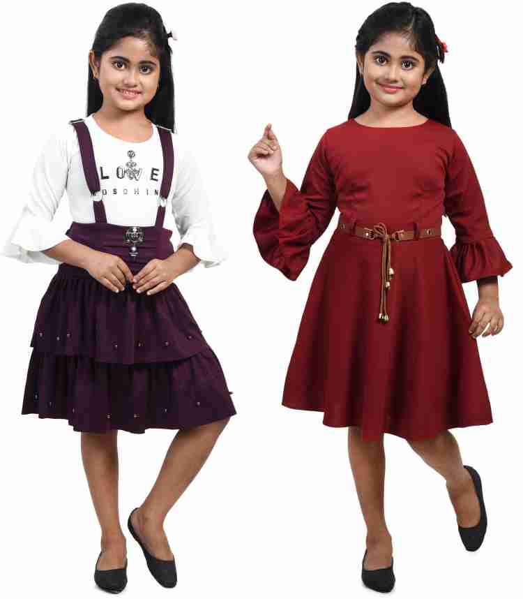 Girls Dungaree Dresses - Buy Girls Dungaree Dresses online in India