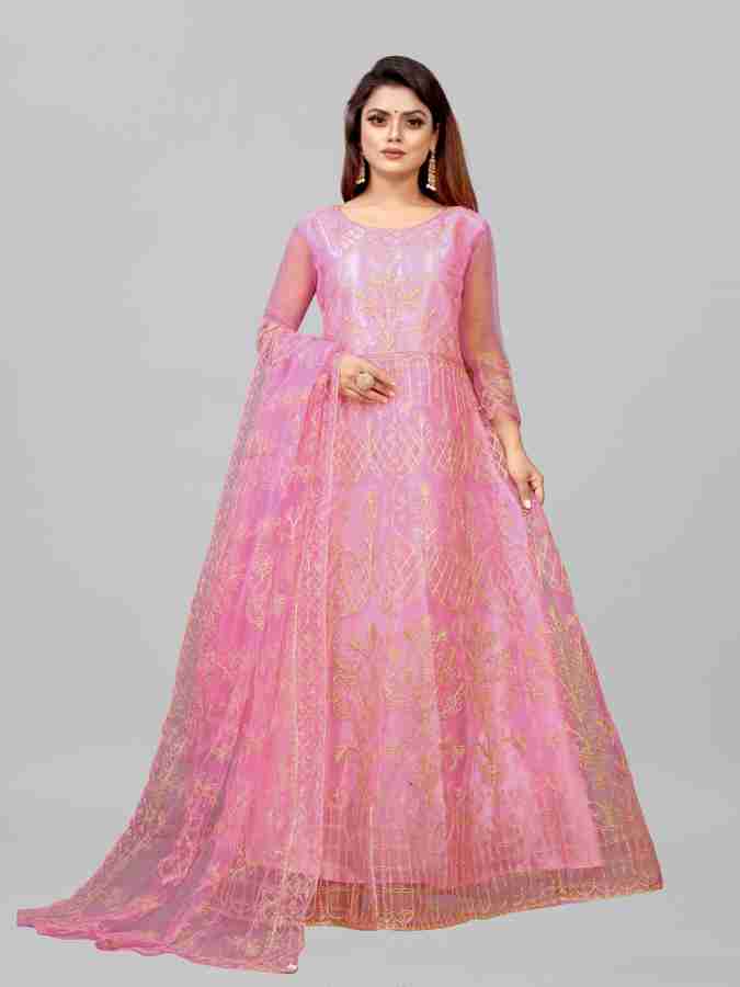 Saree gown hot sale flipkart