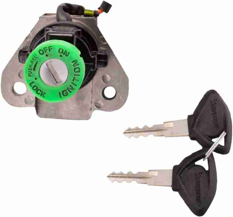 Tvs apache best sale lock set price