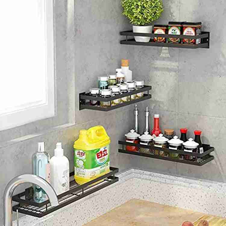 shiok decor Metal Spice Rack Organiser Wall Mounted Hanging Seasoning Spice Rack Iron Wall Shelf Price in India Buy shiok decor Metal Spice Rack Organiser Wall Mounted Hanging Seasoning Spice Rack
