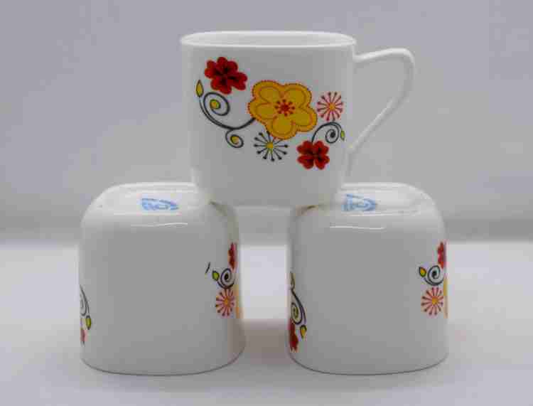 Good Quality Square Shape Porcelain Coffee Cup and Saucer - China