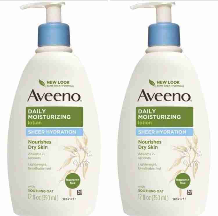 Aveeno daily moisturizing lotion sheer hydration 12oz (Pack Of 2