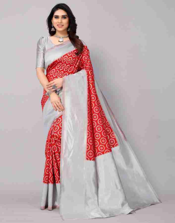 Buy Red Sarees for Women by SATRANI Online