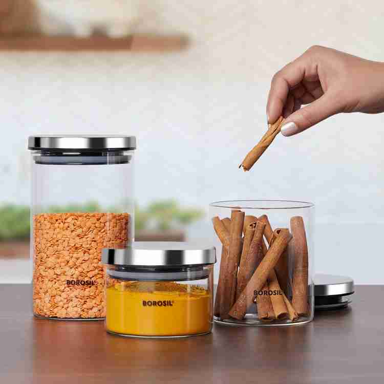 BOROSIL Glass Grocery Container 1800 ml Price in India Buy BOROSIL Glass Grocery Container 1800 ml online at Flipkart