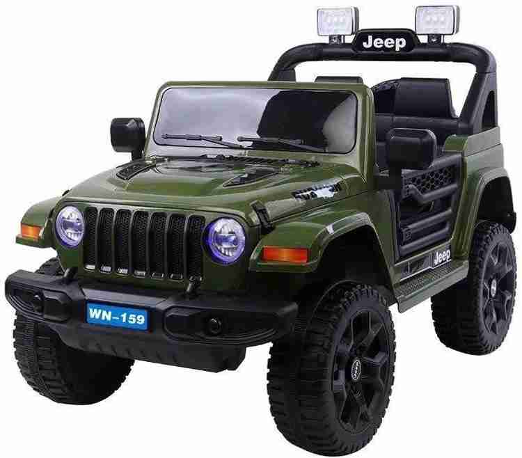 Jeep ride on car with remote outlet