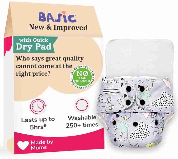 Superbottoms Basic Certified Soft Fleece Lined Pocket Cloth Diaper