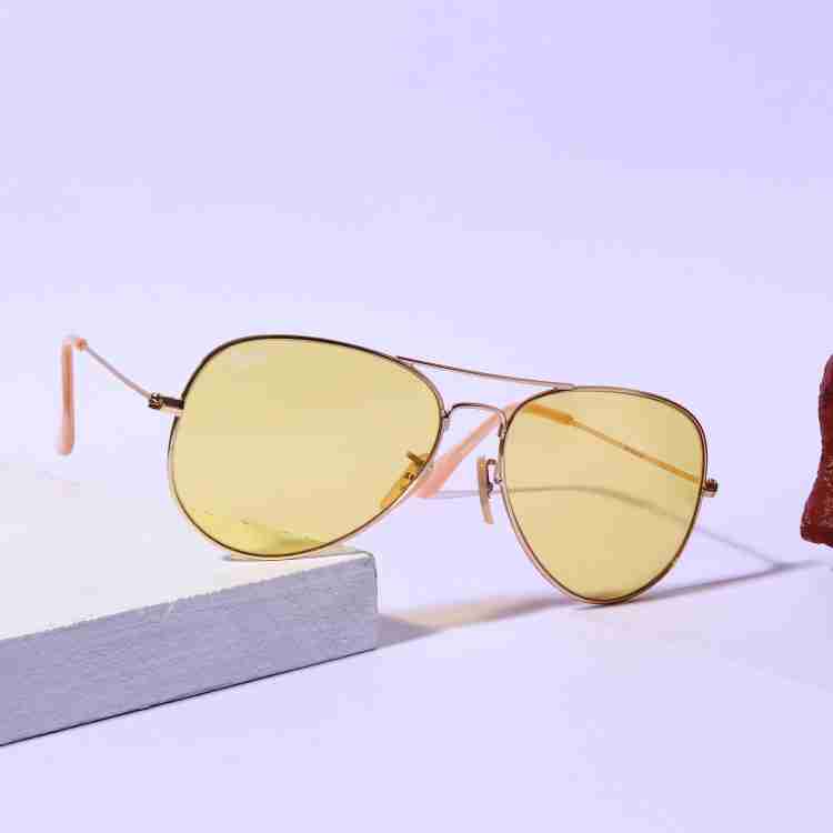 Buy RESIST EYEWEAR Aviator Sunglasses Yellow For Men & Women Online @ Best  Prices in India