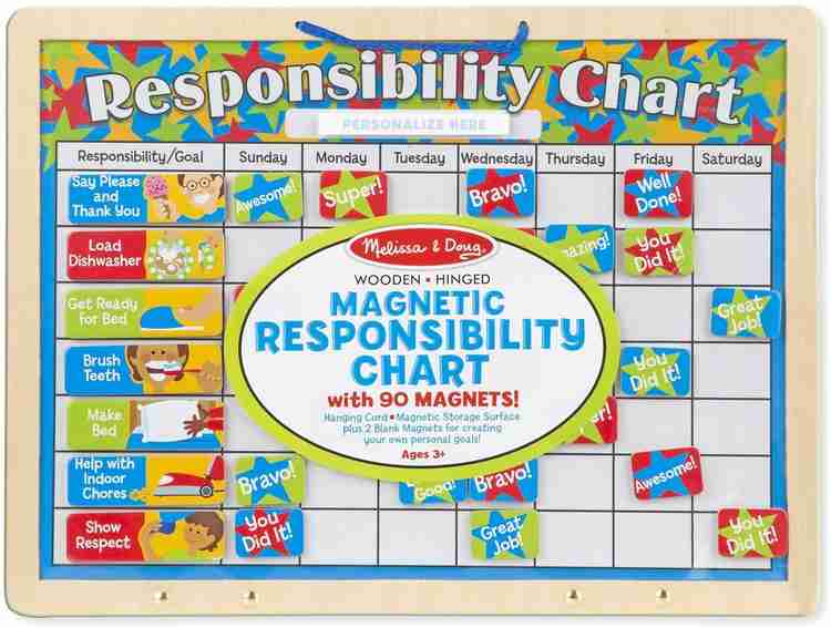 Melissa and doug hot sale my magnetic responsibility chart