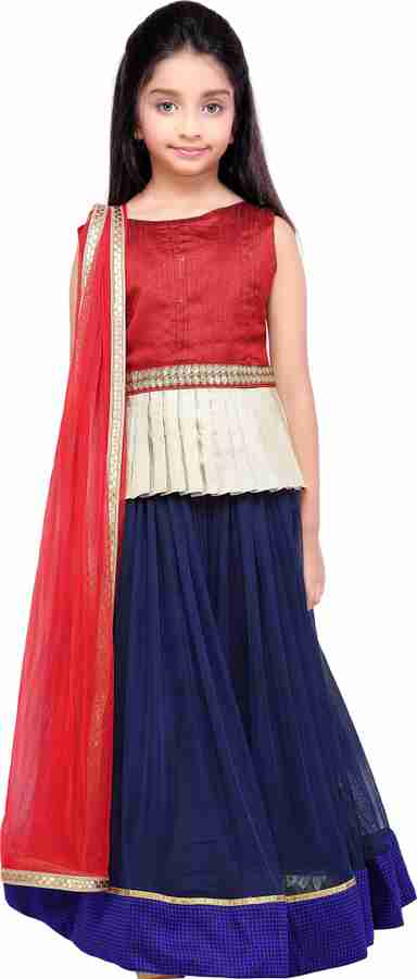 K U Girls Lehenga Choli Ethnic Wear Self Design Lehenga Choli and Dupatta Set Price in India Buy K U Girls Lehenga Choli Ethnic Wear Self Design Lehenga Choli and Dupatta Set online