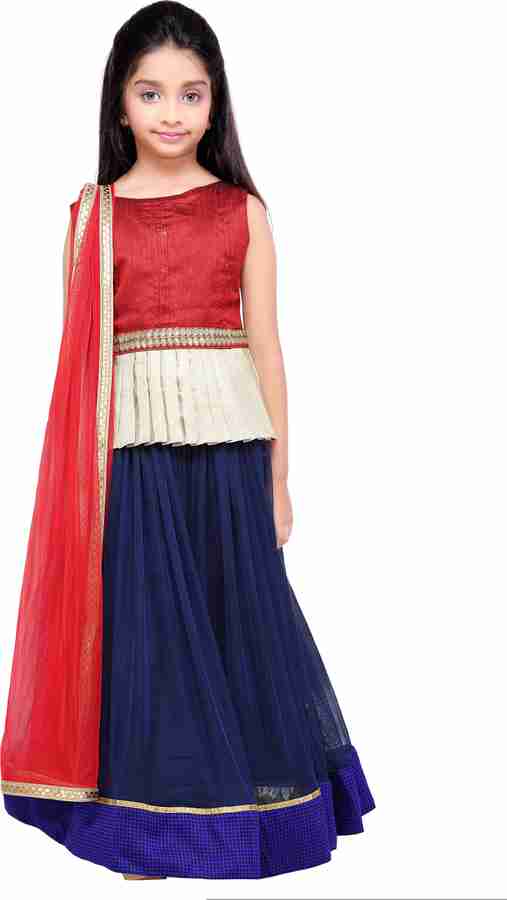 K U Girls Lehenga Choli Ethnic Wear Self Design Lehenga Choli and Dupatta Set Price in India Buy K U Girls Lehenga Choli Ethnic Wear Self Design Lehenga Choli and Dupatta Set online