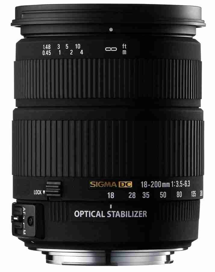 SIGMA 18 - 200 mm F3.5-6.3 II DC (OS) HSM for Canon Digital SLR 