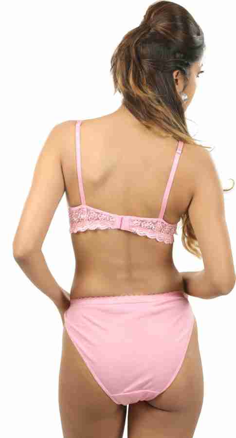 Buy online Pink Net Bras And Panty Set from lingerie for Women by Body Liv  for ₹399 at 8% off