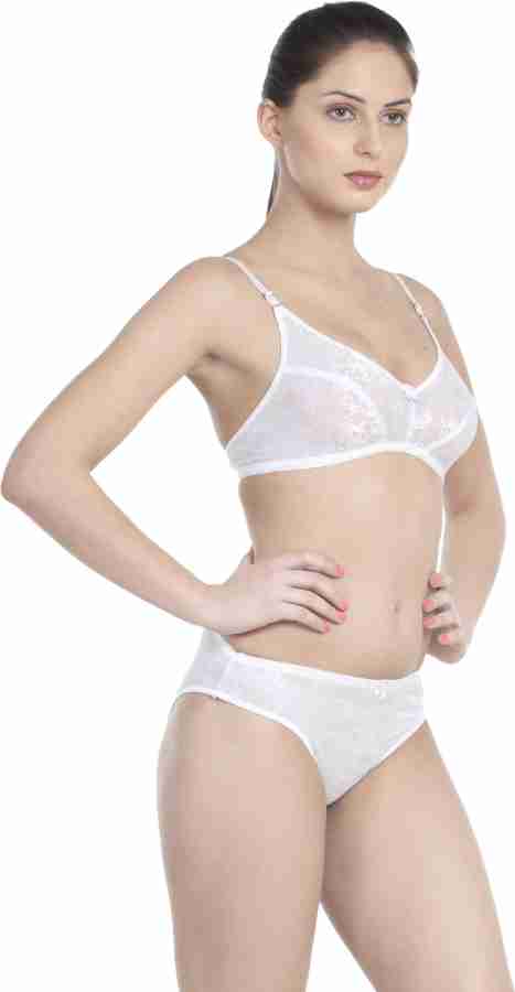 Little Lacy Demi Cut Bra With Lace Covered Cups And Brief Cut Panty  Lingerie Set - Buy White Little Lacy Demi Cut Bra With Lace Covered Cups  And Brief Cut Panty Lingerie