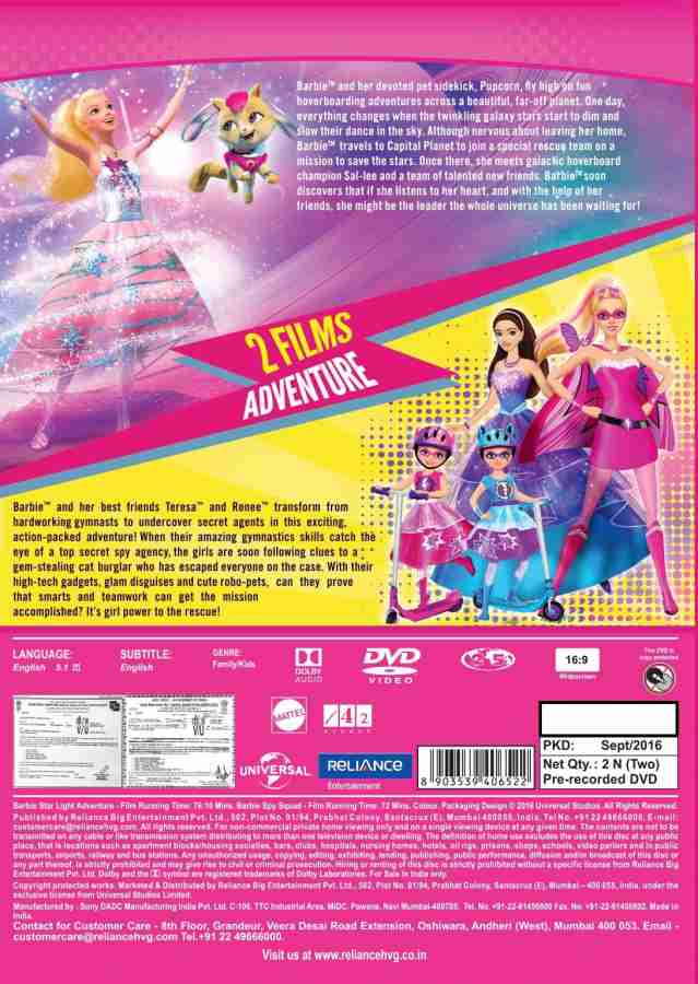 Barbie star light adventure movie sales in english