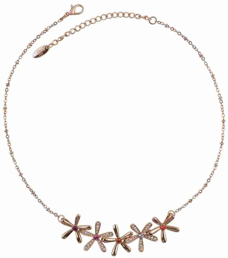 Ivory Tag Petal Gleam Brass Necklace Price in India Buy Ivory Tag Petal Gleam Brass Necklace Online at Best Prices in India Flipkart