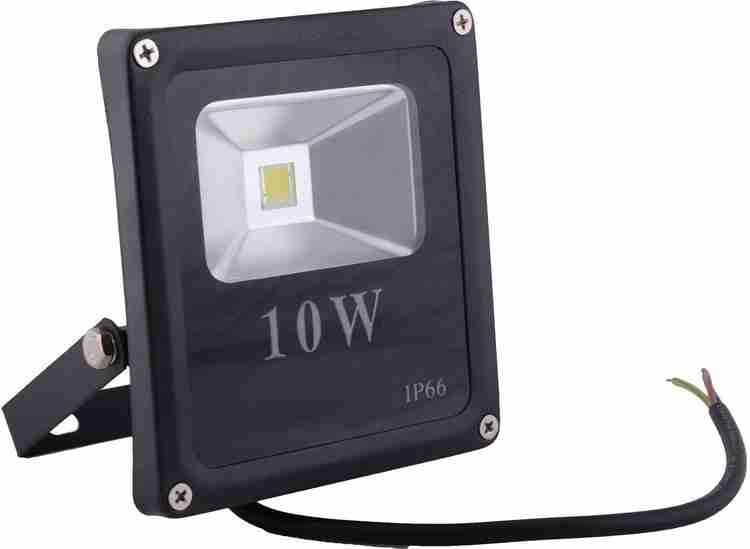 LOOKLITE Looklite Metal Led Outdoor Flood Light Black 10w White