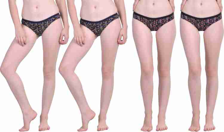 Buy Dollar Missy Women Outer Elastic Deep color Printed Assorted Pack of 10  Bikini Panties Online at Best Prices in India - JioMart.