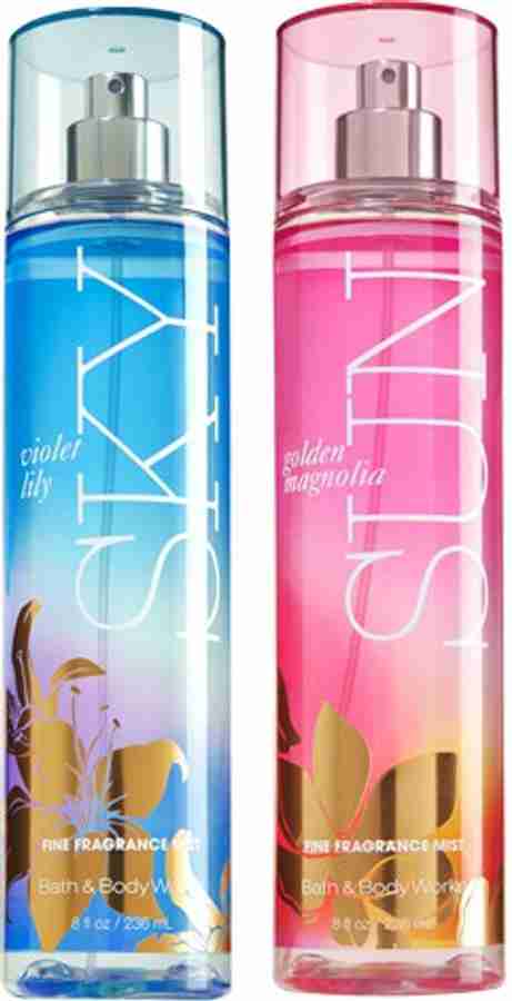 Buy BATH BODY WORKS Violet Lily Sky And Golden Magnolia SUN Fine