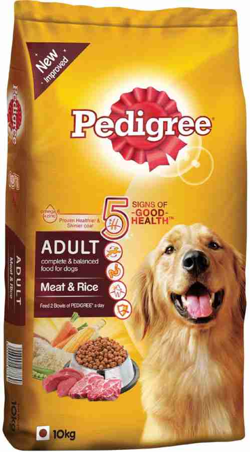 PEDIGREE Adult 10kg Rice Lamb 10 kg Dry Adult Dog Food Price in