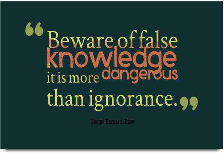 False Knowledge Quotes