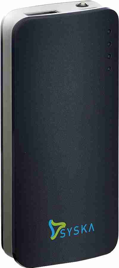Syska 5200 mAh Power Bank Price in India Buy Syska 5200 mAh Power Bank online at Flipkart